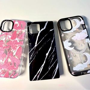 iPhone 13 cases Casetify (x2) and Flaunt